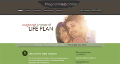 Desktop Screenshot of pregnanthelponline.com