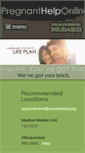 Mobile Screenshot of pregnanthelponline.com