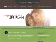 Tablet Screenshot of pregnanthelponline.com